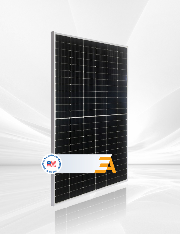 Half cell solar panels made of monocrystalline