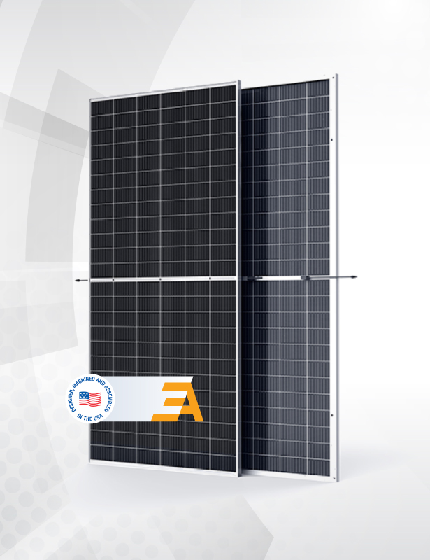 solar panel made by Energy America with power range of 430w-455w