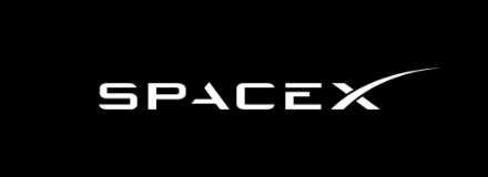 Space X Logo on Black
