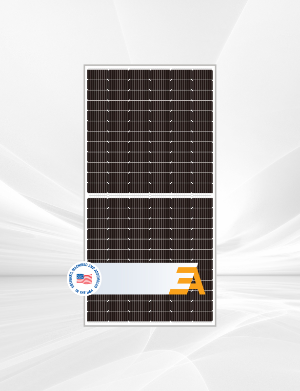 Lightweight solar panel with double glass technology made in america by energy america